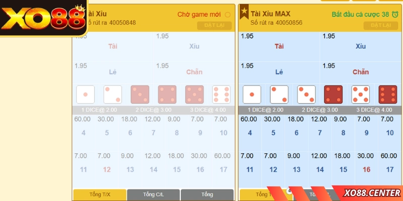 Phiên bản tài xỉu được lựa chọn tham gia đông đảo