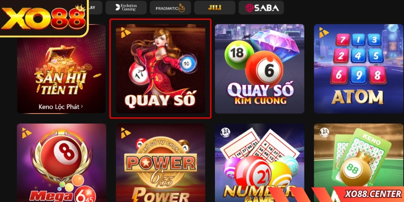 Quay số XO88 tựa game giải trí với đa dạng thể loại hấp dẫn